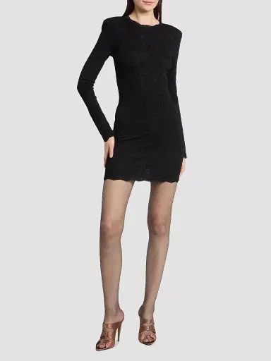Saint Laurent Women's Emilie Mules in Satin Crepe | Thumbnail 5 Saint Laurent Women's Emilie Mules in Satin Crepe | Thumbnail 5
