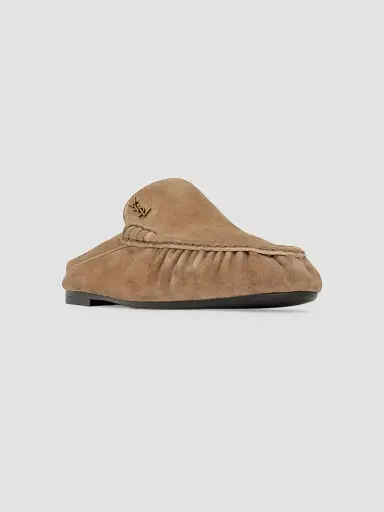 Saint Laurent Women's Le Loafer Mules in Suede | Thumbnail 2 Saint Laurent Women's Le Loafer Mules in Suede | Thumbnail 2
