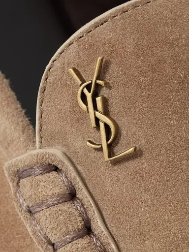 Saint Laurent Women's Le Loafer Mules in Suede | Thumbnail 4 Saint Laurent Women's Le Loafer Mules in Suede | Thumbnail 4
