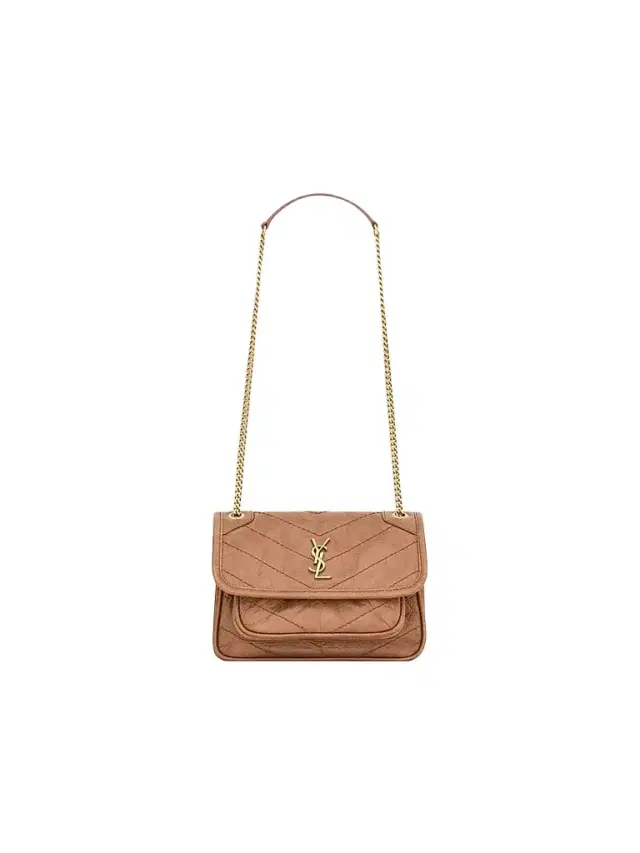 Saint Laurent Women's Niki Mini Shoulder Bag in Vintage Leather