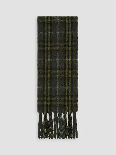 Burberry Women's Narrow Check Alpaca-Wool Scarf | Thumbnail 4 Burberry Women's Narrow Check Alpaca-Wool Scarf | Thumbnail 4