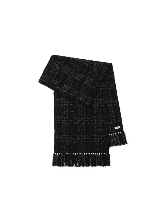 Burberry Women's Embellished Check Bouclé Scarf