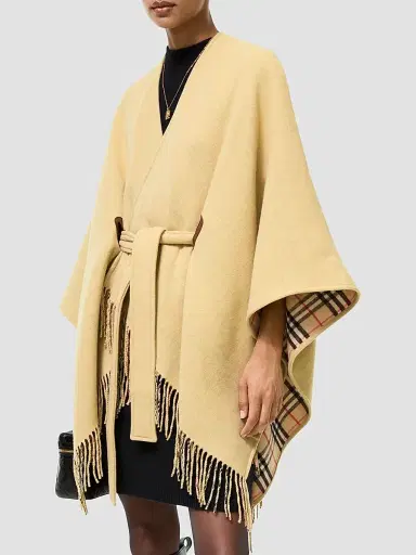 Burberry Women's Tay Wool Cape | Thumbnail 2