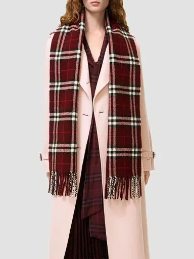 Burberry Women's Sparkle Check Cashmere Scarf | Thumbnail 3