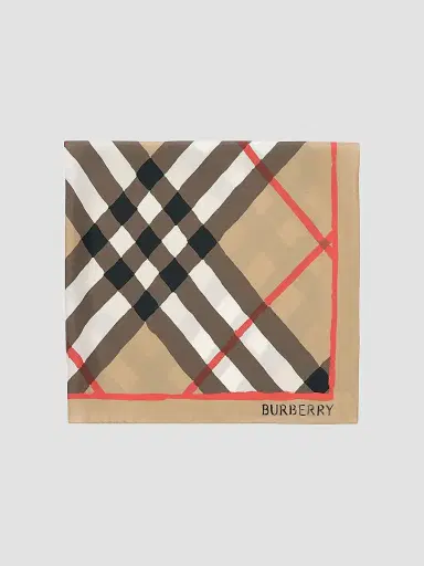 Burberry Women's Watercolor Check Silk Scarf | Thumbnail 2