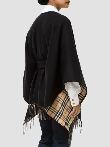 Burberry Women's Tay Wool Cape | Thumbnail 3