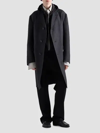 Prada Men's Technical Fleece Hoodie Jacket | Thumbnail 2 Prada Men's Technical Fleece Hoodie Jacket | Thumbnail 2