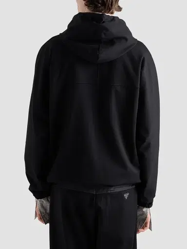 Prada Men's Technical Fleece Hoodie Jacket | Thumbnail 5 Prada Men's Technical Fleece Hoodie Jacket | Thumbnail 5