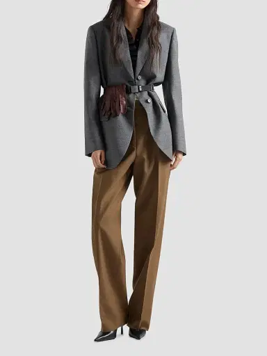 Prada Women's Wool Pants | Thumbnail 2 Prada Women's Wool Pants | Thumbnail 2