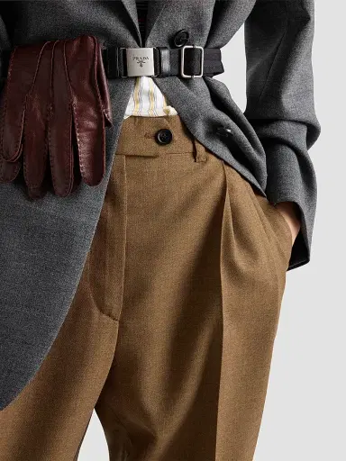 Prada Women's Wool Pants | Thumbnail 5 Prada Women's Wool Pants | Thumbnail 5