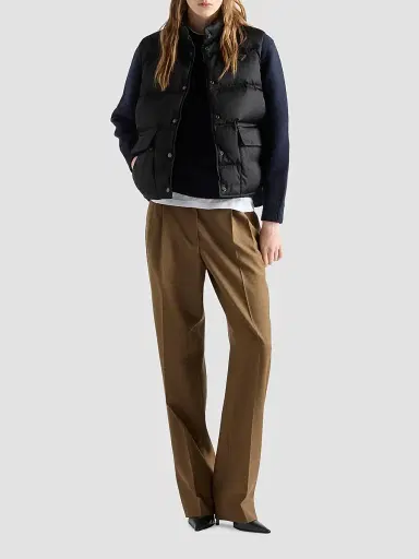 Prada Women's Nylon Down Vest | Thumbnail 2 Prada Women's Nylon Down Vest | Thumbnail 2