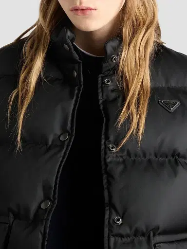 Prada Women's Nylon Down Vest | Thumbnail 5 Prada Women's Nylon Down Vest | Thumbnail 5