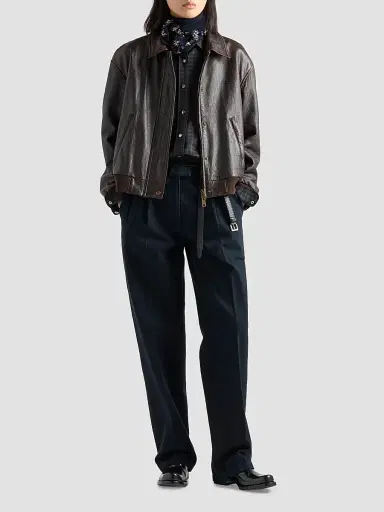 Prada Women's Checked Wool Shirt | Thumbnail 2