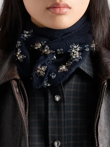 Prada Women's Checked Wool Shirt | Thumbnail 6
