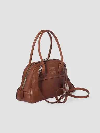 Miu Miu Women's Vivant Nappa Leather Top Handle Bag | Thumbnail 5 Miu Miu Women's Vivant Nappa Leather Top Handle Bag | Thumbnail 5