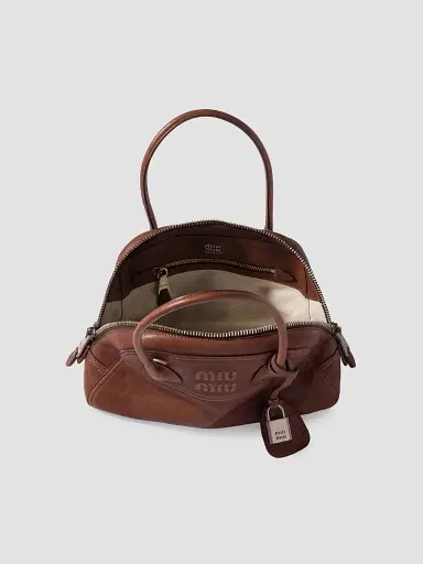 Miu Miu Women's Vivant Nappa Leather Top Handle Bag | Thumbnail 7 Miu Miu Women's Vivant Nappa Leather Top Handle Bag | Thumbnail 7