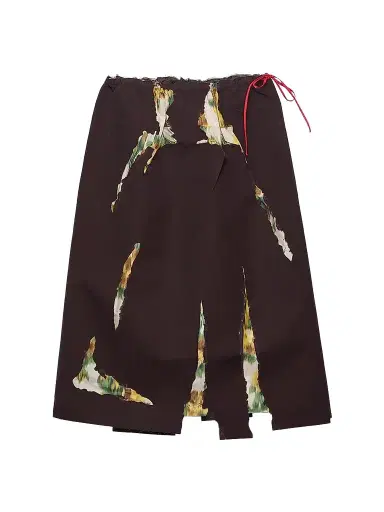 Prada Women's Bonded Gabardine Skirt with Devore Effect | Thumbnail 1 Prada Women's Bonded Gabardine Skirt with Devore Effect | Thumbnail 1