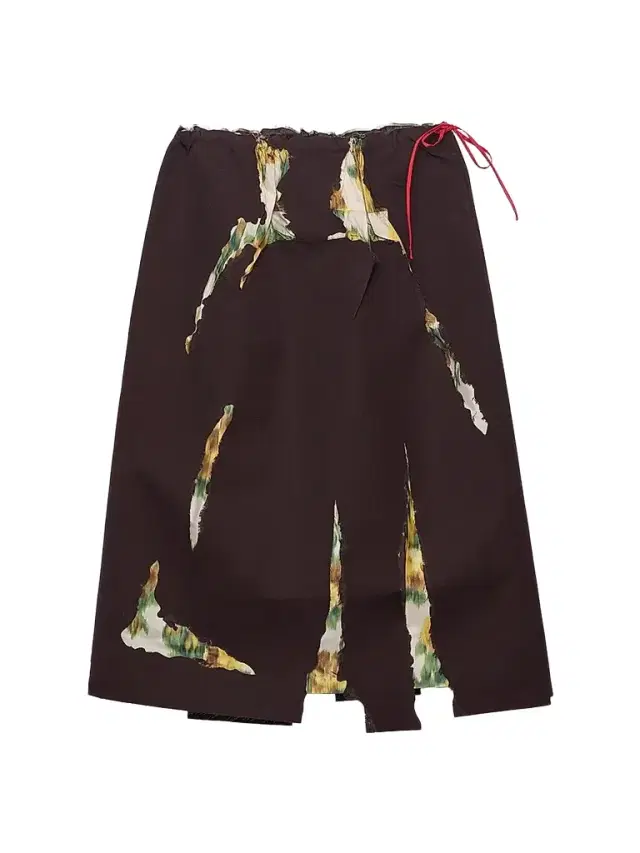 Prada Women's Bonded Gabardine Skirt with Devore Effect