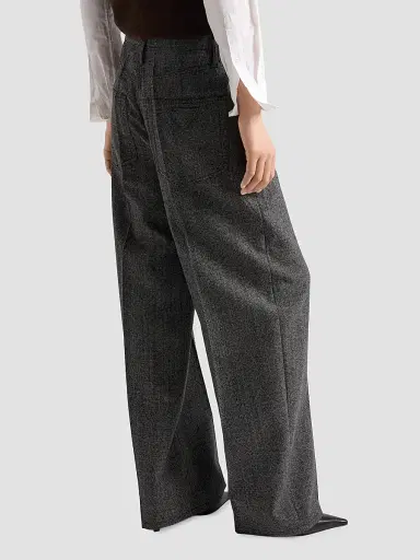 Prada Women's Mouline Wool Pants | Thumbnail 7 Prada Women's Mouline Wool Pants | Thumbnail 7