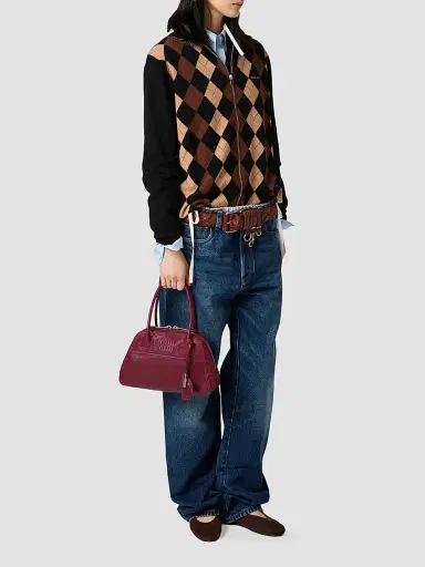 Miu Miu Women's Vivant Nappa Leather Top Handle Bag | Thumbnail 2