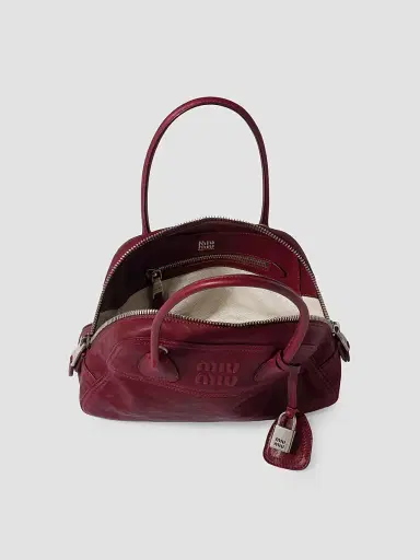 Miu Miu Women's Vivant Nappa Leather Top Handle Bag | Thumbnail 7