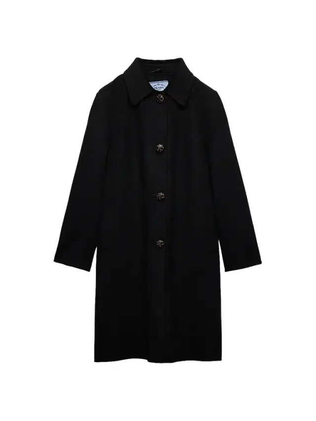Prada Women's Single-Breasted Double Cashmere and Wool Coat