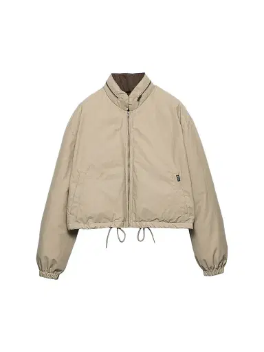 Prada Women's Cropped Technical Poplin Down Coat | Thumbnail 1 Prada Women's Cropped Technical Poplin Down Coat | Thumbnail 1
