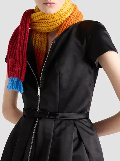 Prada Women's Duchesse Silk Dress | Thumbnail 6