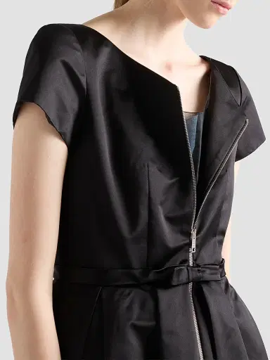 Prada Women's Duchesse Silk Dress | Thumbnail 7