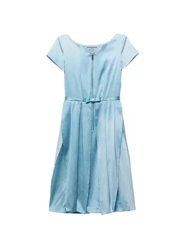 Prada Women's Washed Silk Duchesse Dress | Thumbnail 1