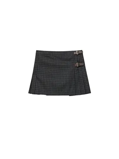 Prada Women's Checked Wool Mini Skirt | Thumbnail 1 Prada Women's Checked Wool Mini Skirt | Thumbnail 1