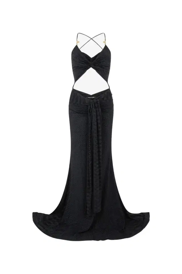 Roberto Cavalli Serpentine Print Maxi Dress