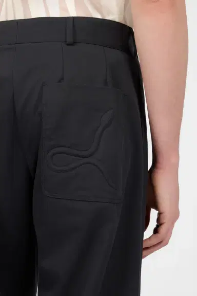 Roberto Cavalli Black Trousers Snake Embroidery | Thumbnail 5 Roberto Cavalli Black Trousers Snake Embroidery | Thumbnail 5