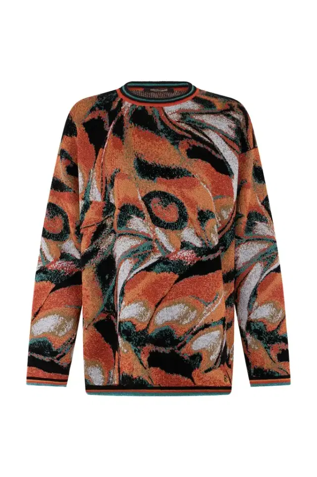 Roberto Cavalli Butterfly Print Sweater
