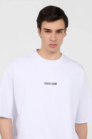 Roberto Cavalli White T-Shirt | Thumbnail 4 Roberto Cavalli White T-Shirt | Thumbnail 4