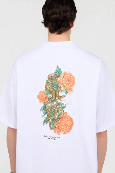 Roberto Cavalli White T-Shirt | Thumbnail 5 Roberto Cavalli White T-Shirt | Thumbnail 5