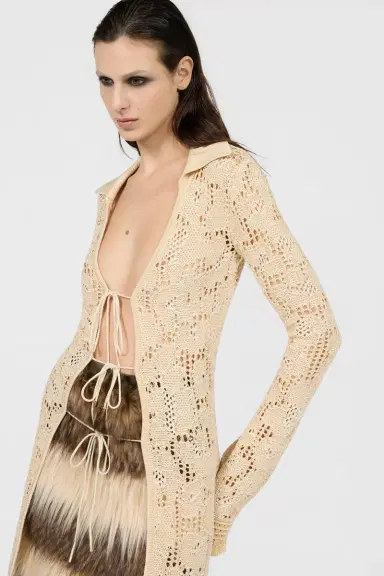 Roberto Cavalli Jaguar Crochet Cardigan | Thumbnail 4 Roberto Cavalli Jaguar Crochet Cardigan | Thumbnail 4