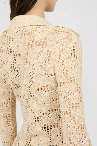 Roberto Cavalli Jaguar Crochet Cardigan | Thumbnail 5 Roberto Cavalli Jaguar Crochet Cardigan | Thumbnail 5