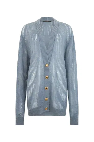 Roberto Cavalli Knit Cardigan with Zebra Motif | Thumbnail 1 Roberto Cavalli Knit Cardigan with Zebra Motif | Thumbnail 1