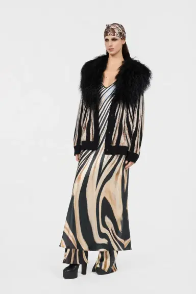 Roberto Cavalli Jacquard Cardigan With Zebra Print | Thumbnail 6 Roberto Cavalli Jacquard Cardigan With Zebra Print | Thumbnail 6