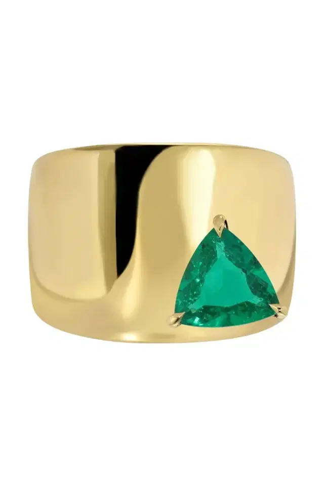 Anita Ko Emerald Galaxy Ring