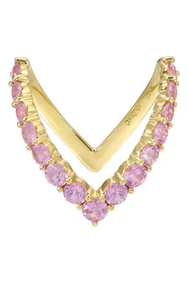 Anita Ko Pink Sapphire V Ring | Thumbnail 1