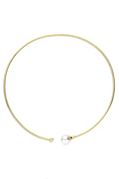 BAGGINS South Sea Pearl Coker Wire Necklace | Thumbnail 1 BAGGINS South Sea Pearl Coker Wire Necklace | Thumbnail 1