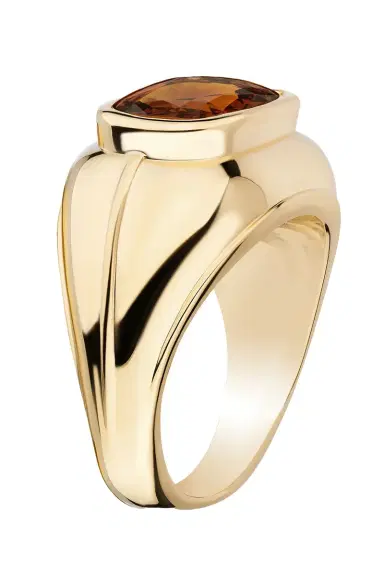 GOSHWARA Brown Zircon Cushion Cut Ring | Thumbnail 2