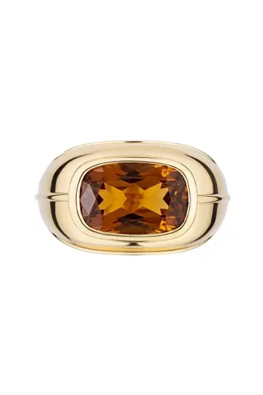 GOSHWARA Brown Zircon Cushion Cut Ring | Thumbnail 1