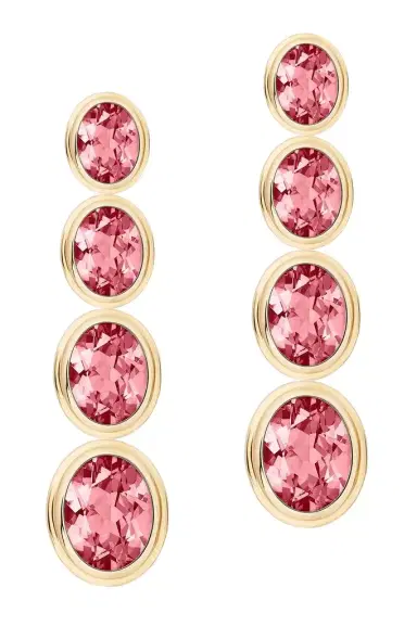 GOSHWARA Salmon Pink Tourmaline Four Tier Earrings | Thumbnail 1 GOSHWARA Salmon Pink Tourmaline Four Tier Earrings | Thumbnail 1