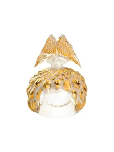 Lalique Butterfly Gold-Stamped Crystal Perfume Bottle | Thumbnail 1