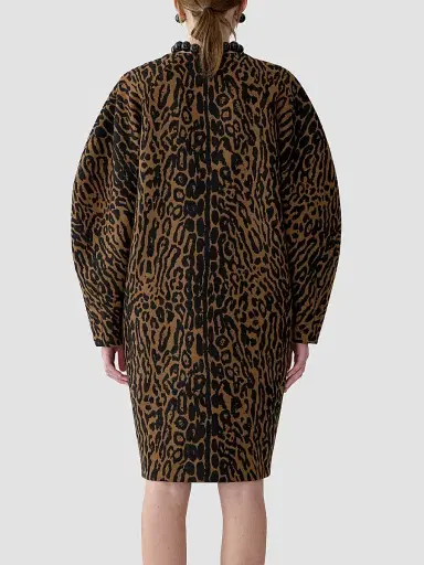 Carolina Herrera Women's Wool Double-Breasted Cocoon Coat | Thumbnail 3 Carolina Herrera Women's Wool Double-Breasted Cocoon Coat | Thumbnail 3