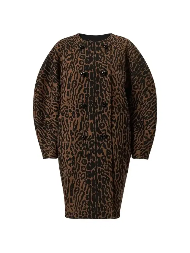 Carolina Herrera Women's Wool Double-Breasted Cocoon Coat