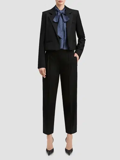 DEREK LAM 10 CROSBY Women's Mona Essential Cropped Blazer | Thumbnail 2 DEREK LAM 10 CROSBY Women's Mona Essential Cropped Blazer | Thumbnail 2